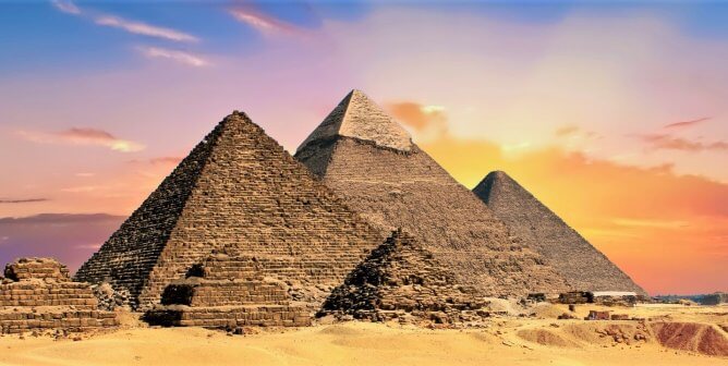 Pyramids in Giza