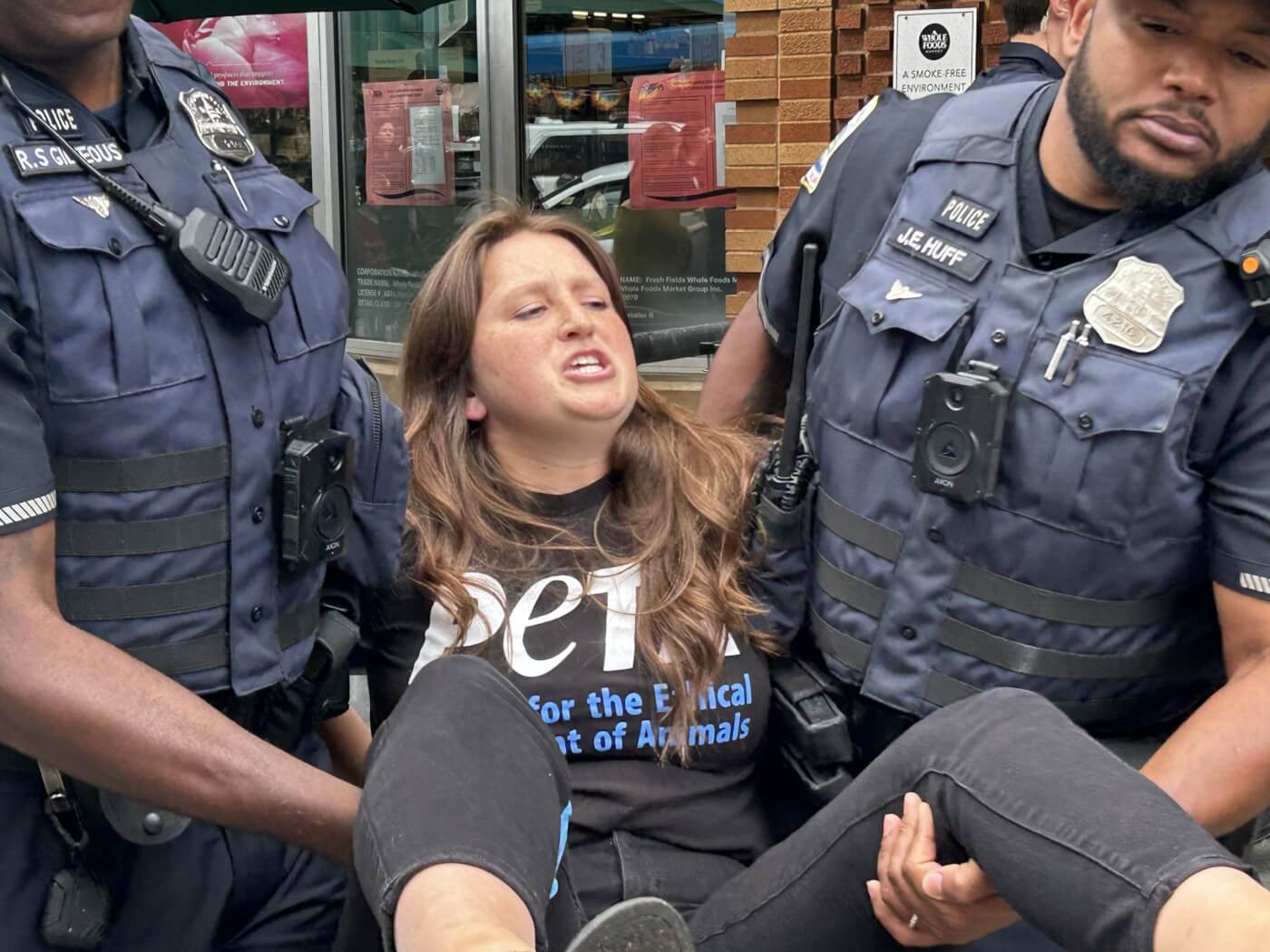 PETA member arrested outside Whole Foods store in Washington, D.C.