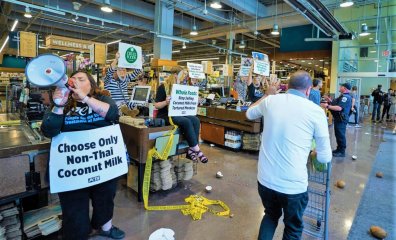 Protesters Arrested, Close Down Whole Foods Over Forced Monkey Labor