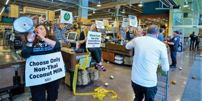 Protesters Arrested, Close Down Whole Foods Over Forced Monkey Labor