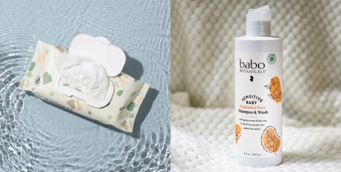 vegan cruelty-free baby wipes and baby shampoo for an animal-friendly target registry