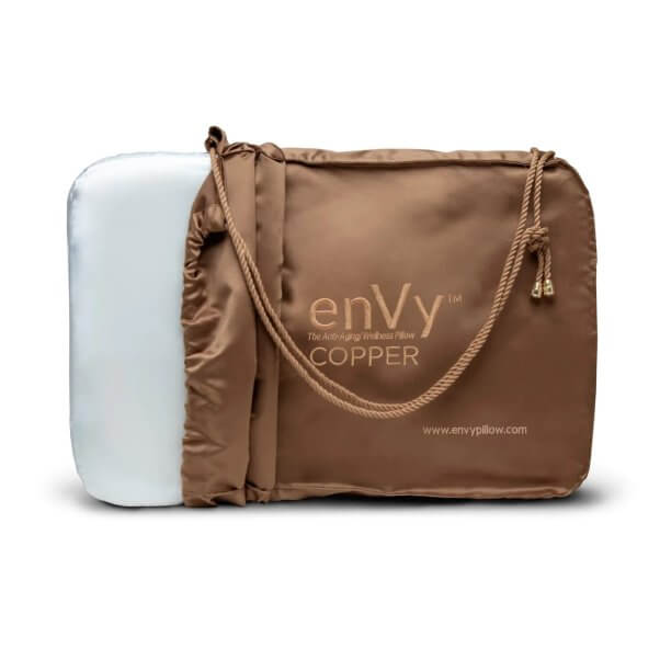 enVy copper + tencel vegan pillow