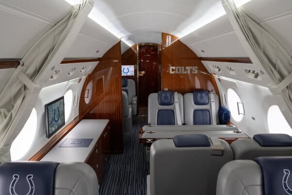 Inside Jim Irsay's Colts plane