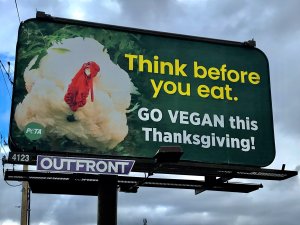 A turkey billboard in Calgary, AB