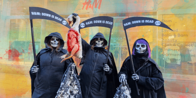 H&M grim reaper protest