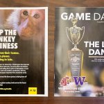 Full page ad next to the front page of Game Daily publication