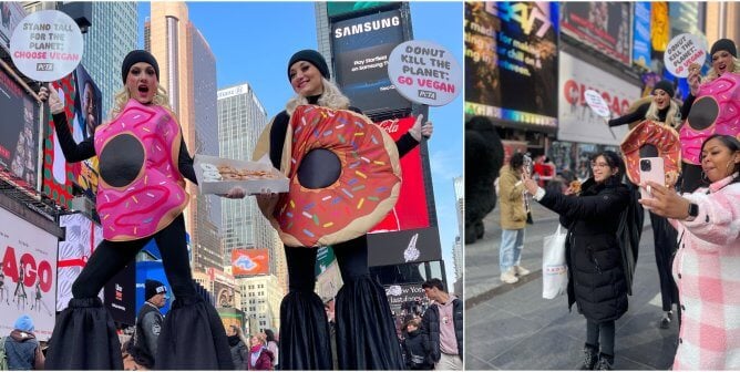 PHOTOS: ‘Doughnuts’ on Stilts Have an Urgent Message Amid COP28 Climate Conference