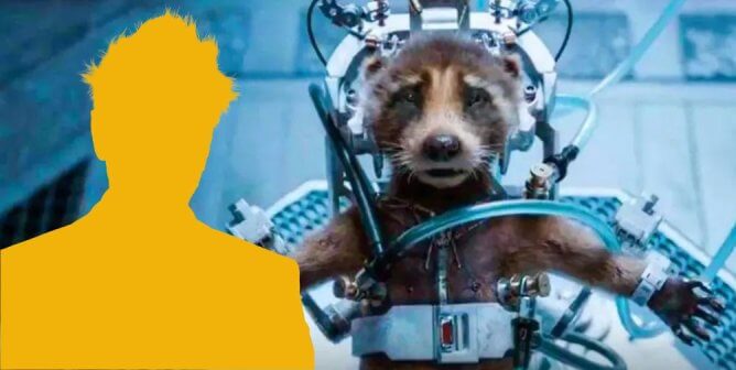 Hidden person of the year 2023 next to rocket the raccoon