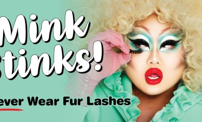 ‘RuPaul’s Drag Race’ Alum Kim Chi Serves Ethical Beauty Realness in Glam PETA Ads