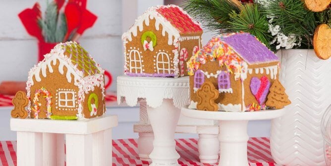 Gluten free vegan gingerbread houses