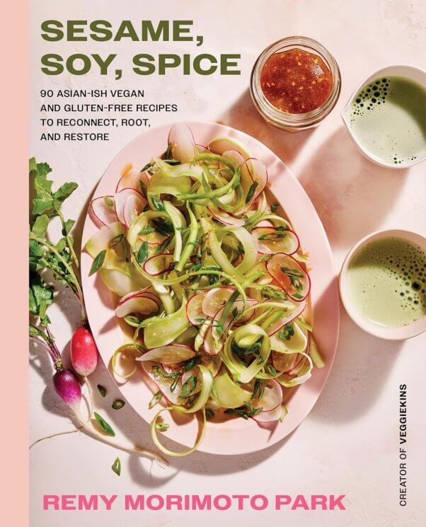 cookbook cover for "Sesame, Soy, Spice" by Remy Morimoto Park
