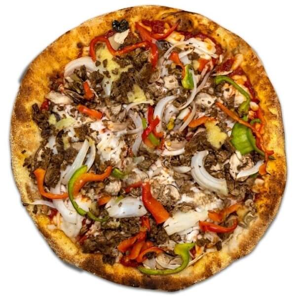bizza's vegan brotherly love pizza