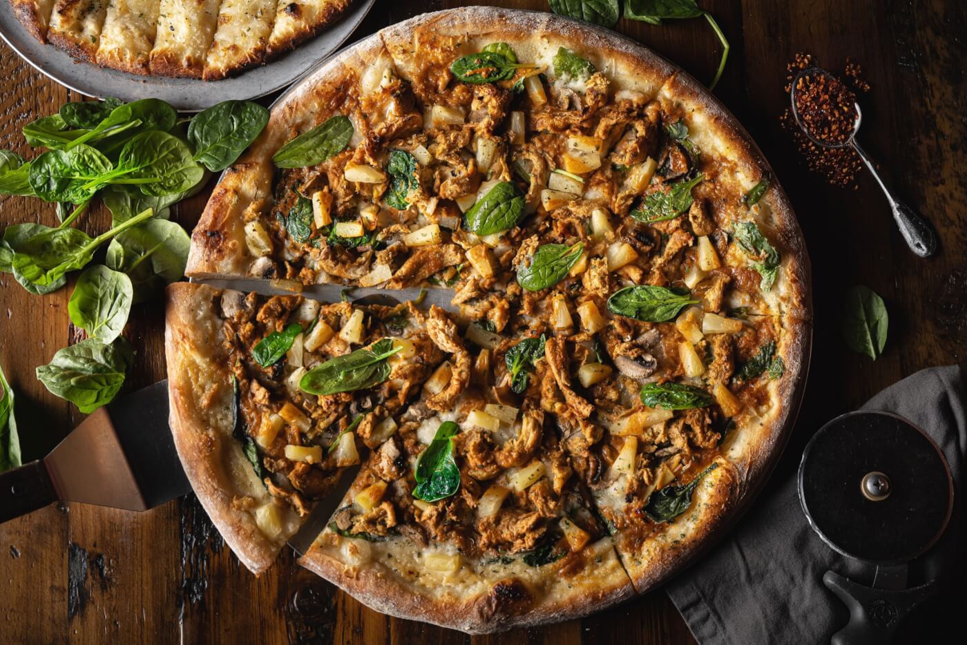 Pi Vegan Pizzeria Thai Chikn Pizza scaled Is Your Favorite Vegan Pizza on PETA’s Top 10 List?