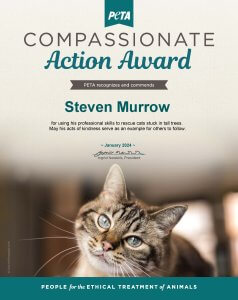Compassionate Action Award recognizing Steven Murrow