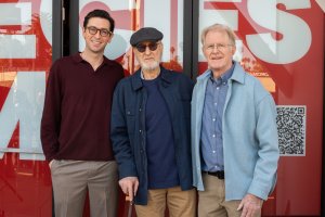 James Cromwell stands with Ed Begley Jr and Nicholas Braun