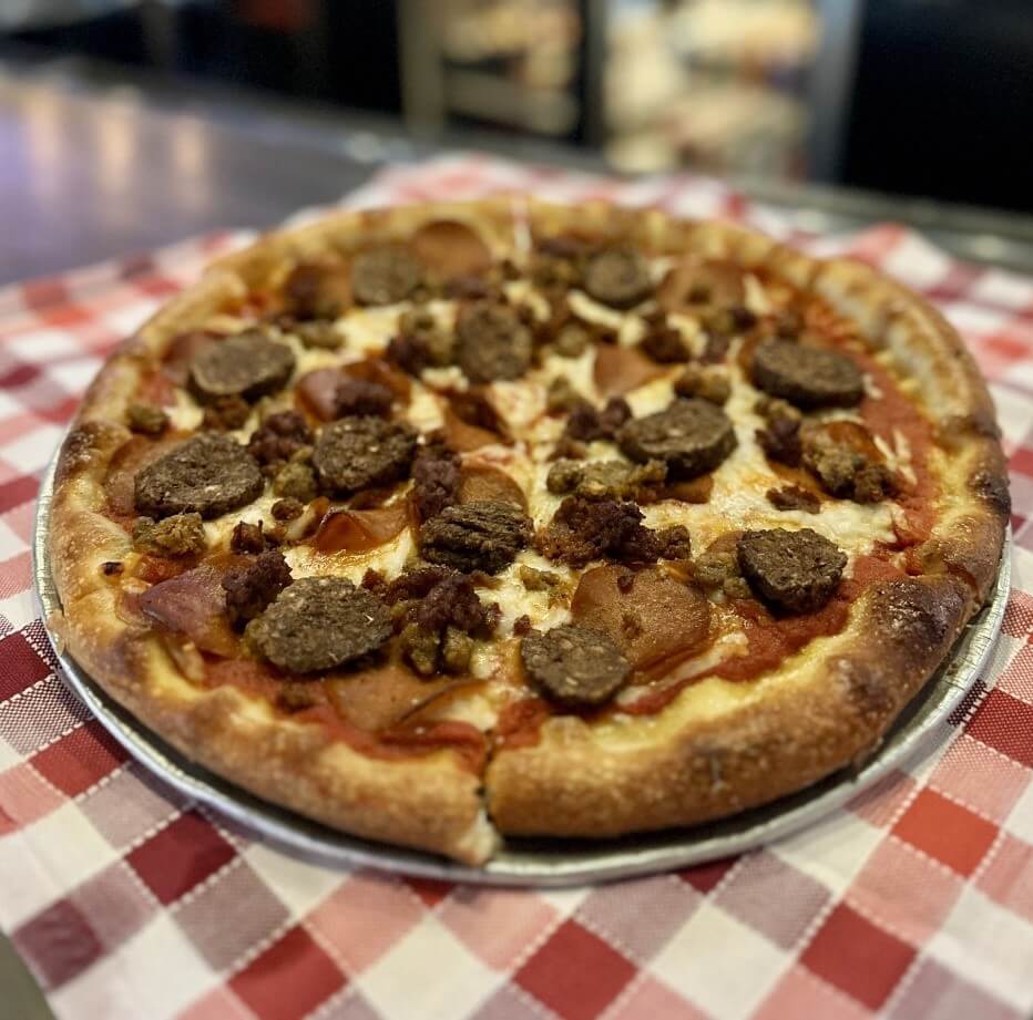Slice of Vegas Pizza Kitchen & Bar's Non Meat Lovers Pizza