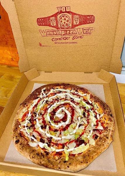 You Wanna Pizza Me.s Luchador Vegan Beef pizza Credit You Wanna Pizza Me Slice of Heaven: Local Kansas City Pizza Joint Makes PETA’s Top 10 List of Vegan Pies