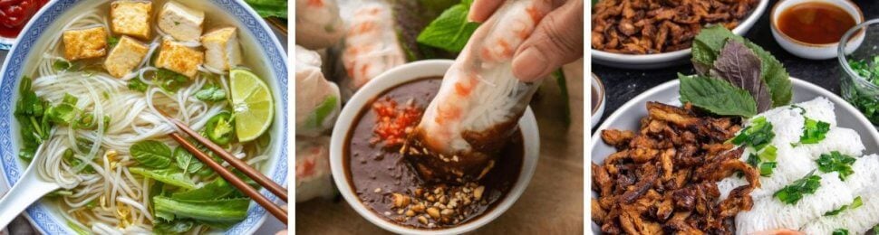 various vegan Vietnamese recipes