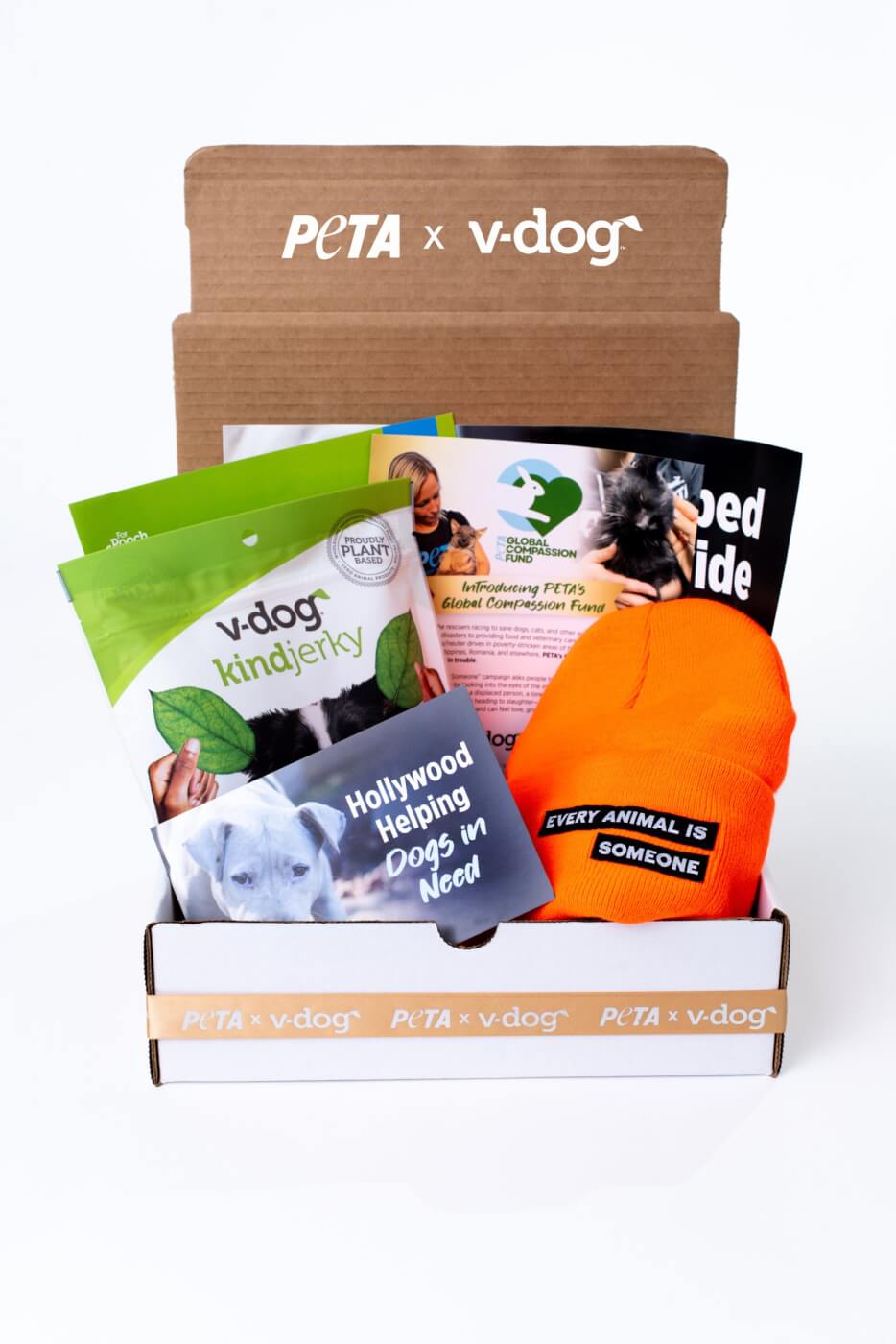 PETA and v-dog gift box