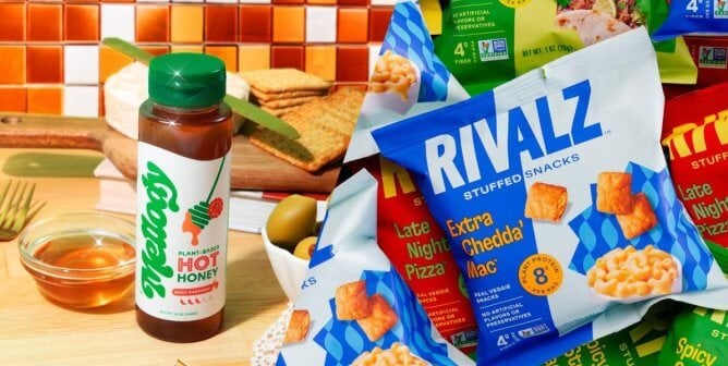 new vegan products from Rivalz and Mellody seen at expo west