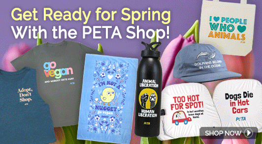 PETA Shop spring merch gif