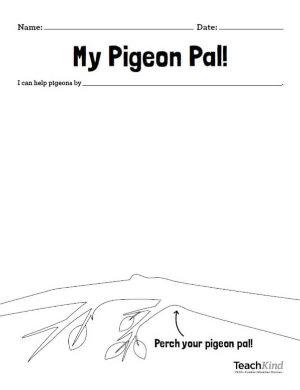 Make a Pigeon Pal Craft Page 3 From TeachKind