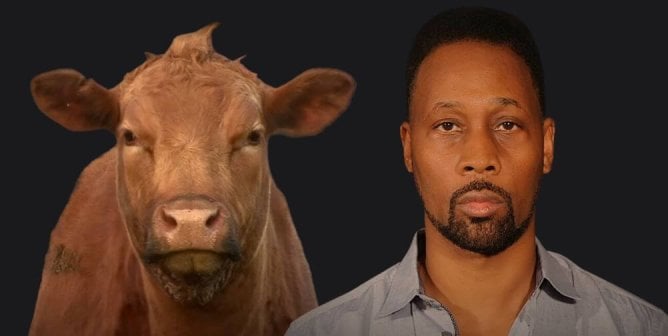 RZA and Cow from PETA Video