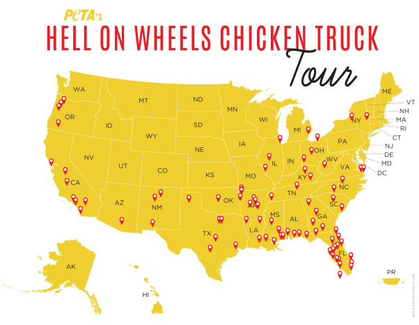 Hell on Wheels Tour Map