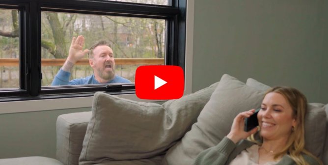 kelsey cook and chad daniels in a new PETA video