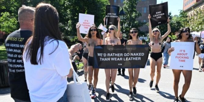 Stella McCartney Teams Up With PETA for Racy Protest Against Leather