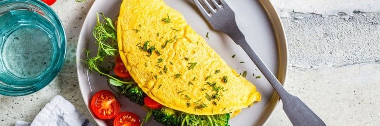 A chickpea vegan omelette