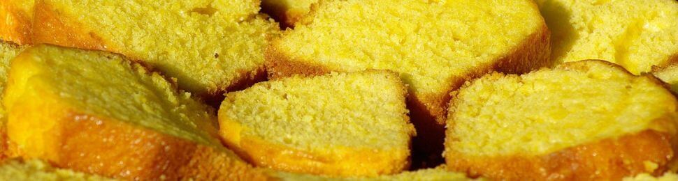 Slices of yellow cake
