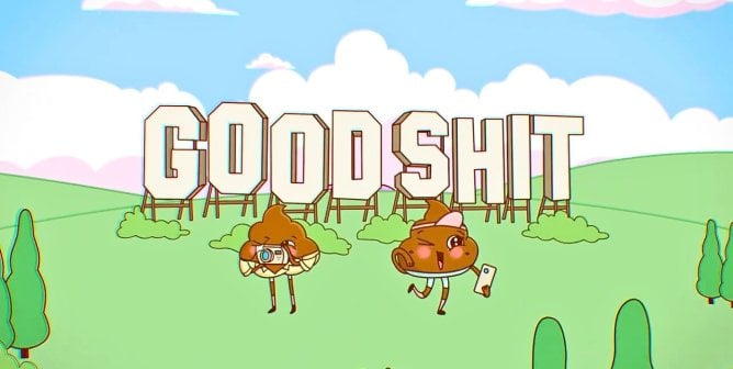 screenshot from good shit song by peta