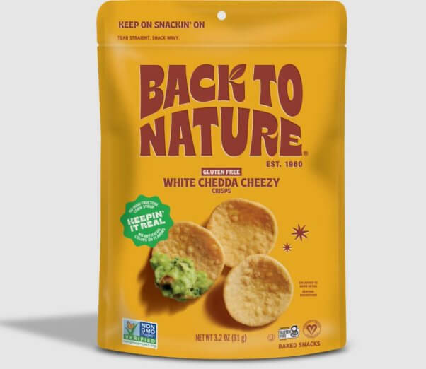 Back to Nature cheezy crisps