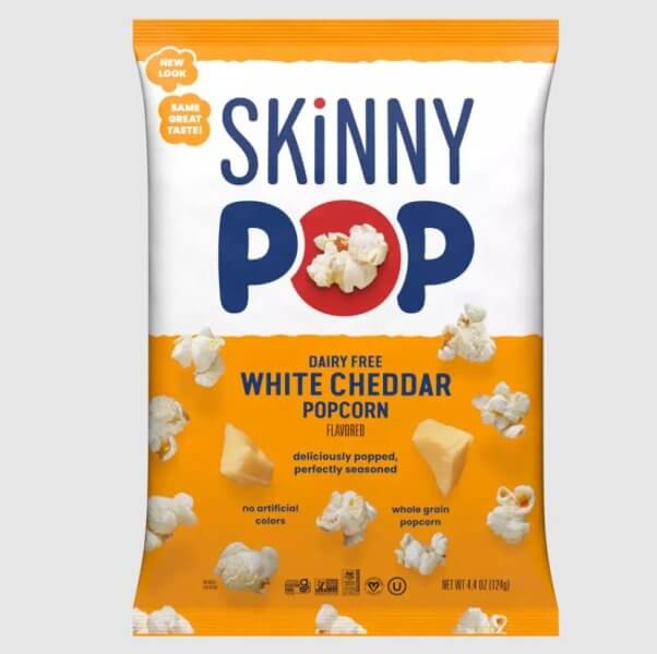 Skinny Pop white cheddar popcorn