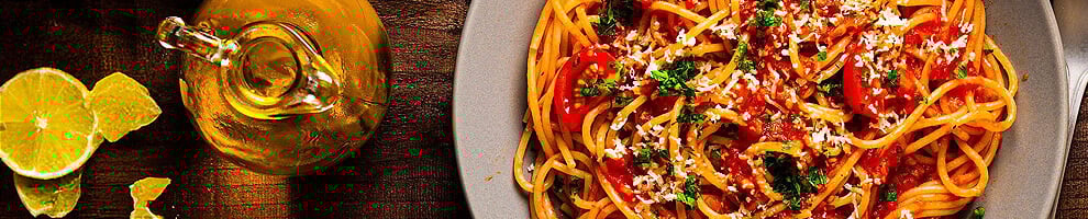 A plate of vegan spaghetti
