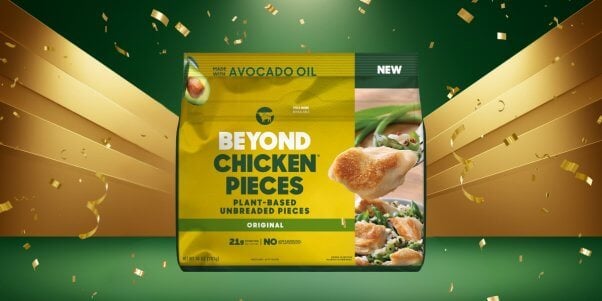 package of beyond chicken pieces