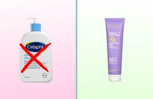 Cetaphil next to Pacifica