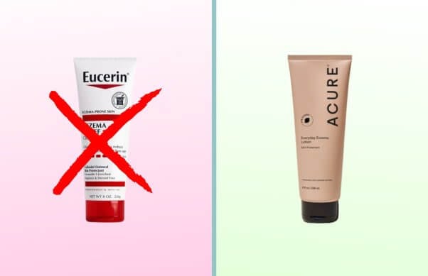 Eucerin next to Acure