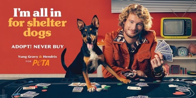 PETA PSA with Yung Gravy and his dog Hendrix