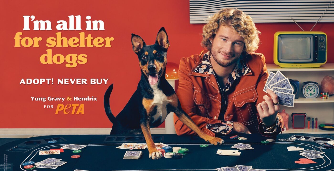 Yung Gravy and His Pup Star in Charming PETA PSA PETA