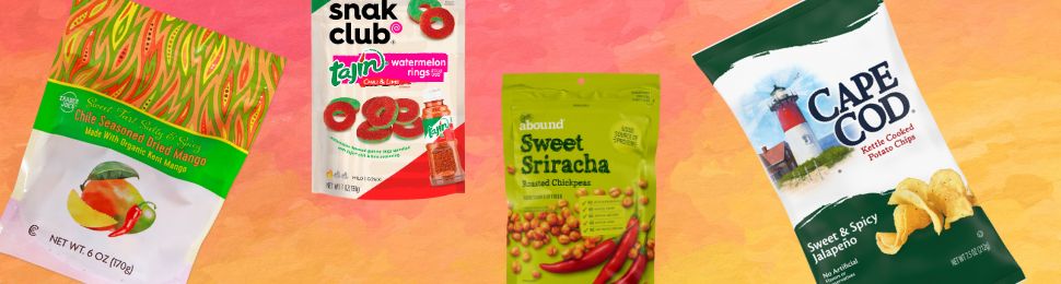 Various sweet and spicy products featured in the blog