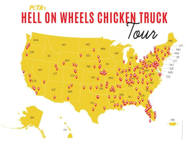 Hell on Wheels tour map