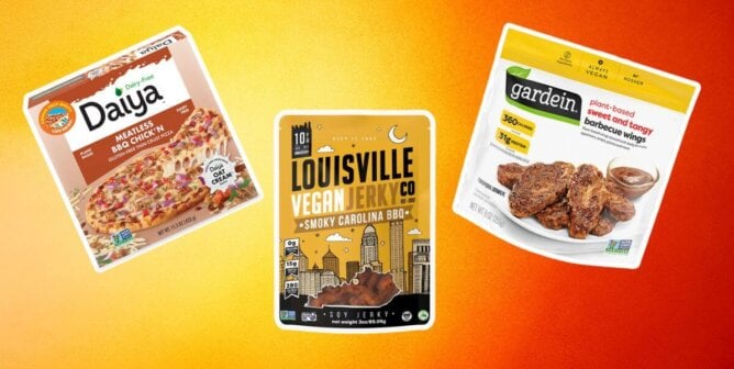 BBQ products over a gradient