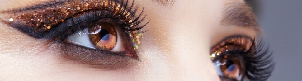 metallic glitter eyeshadow