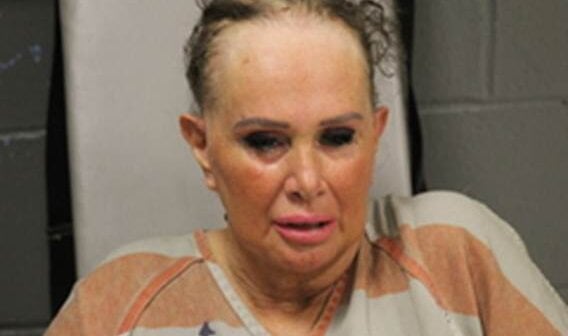 Tonia Haddix mug shot at Camden County Sheriff's Office, taken into custody by federal marshals after judge's contempt order in not paying back PETA as ordered