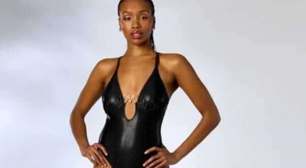 snakeskin bathing suit from Megan Thee Stallion line