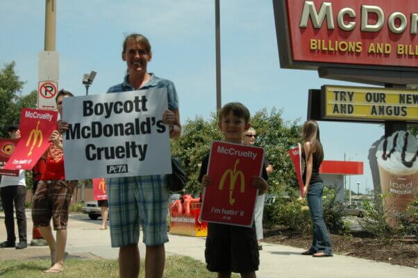McCruelty protest