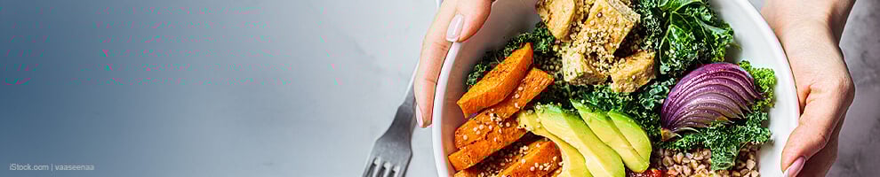 Hearty vegan salad
