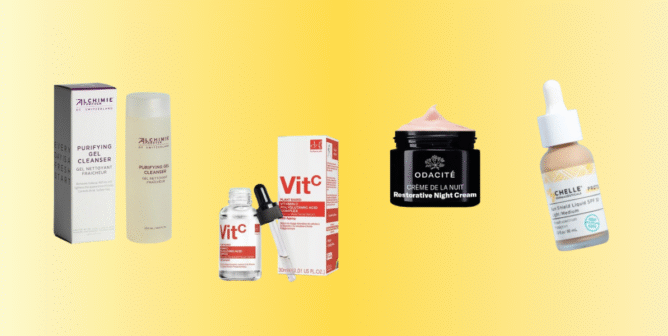 butter skin trend featured (cleanser, serum, face cream, sunscreen)